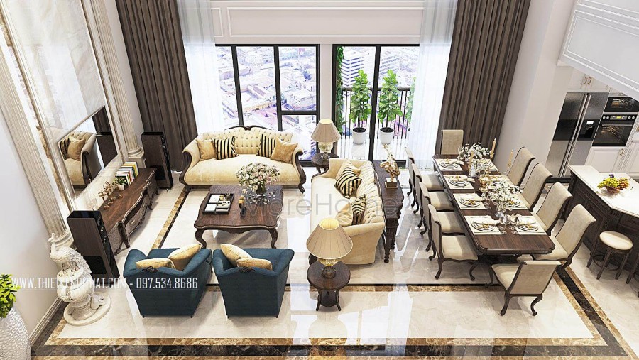 Thiết kế nội thất gỗ óc chó (2)